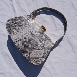 Gorgeous 60s Faux Snakeskin Purse